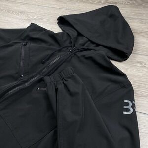 Bioromper Women's Hooded Athletic Jumpsuit Black Size Medium